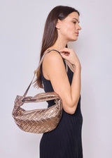 Leather shoulder bag