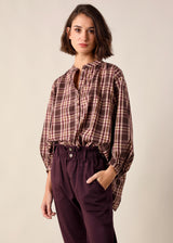 Plaid blouse