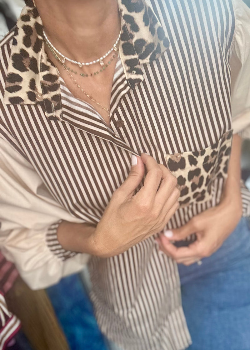 Leopard blouse