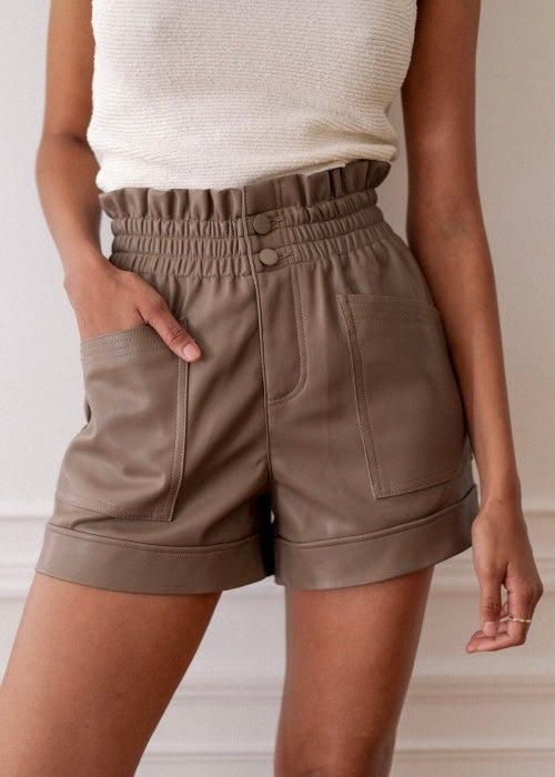 Leather short